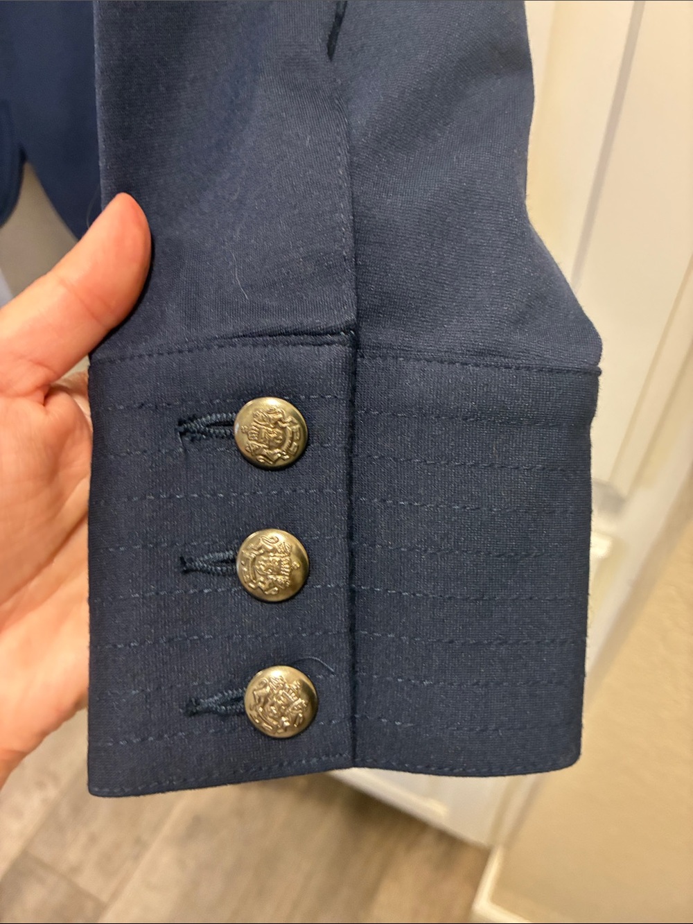 INC International Concepts Navy Military-Style Blazer - Picture 8 of 13